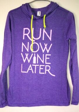 Anvil long sleeve pullover purple and neon hoodie